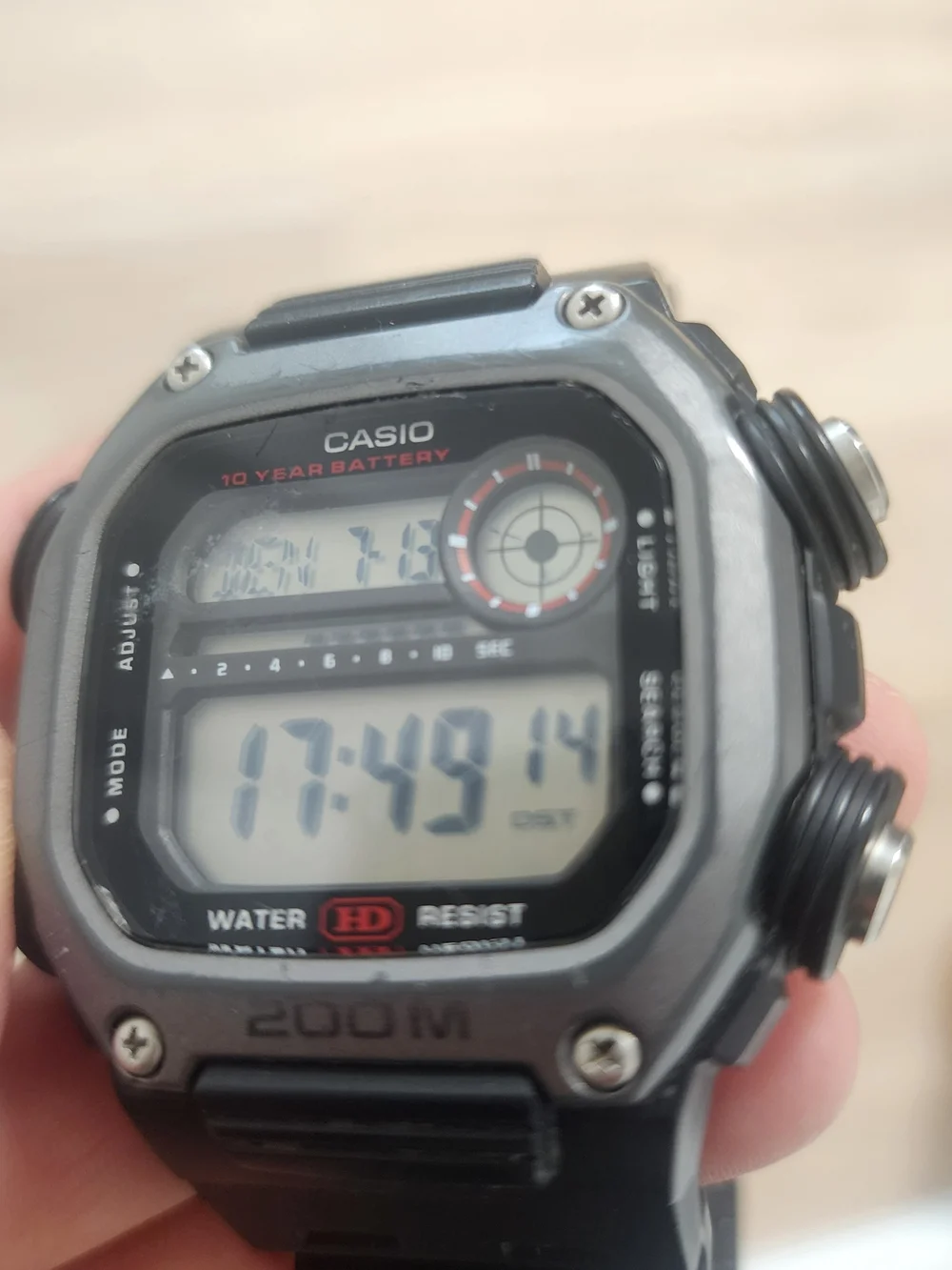 Casio  DW-291H-1AV Digital Quartz  200m Water Resistant, Alarm, Date Watch Used